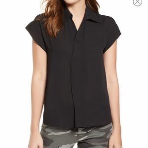 Everleigh – Split Neck Collared Blouse